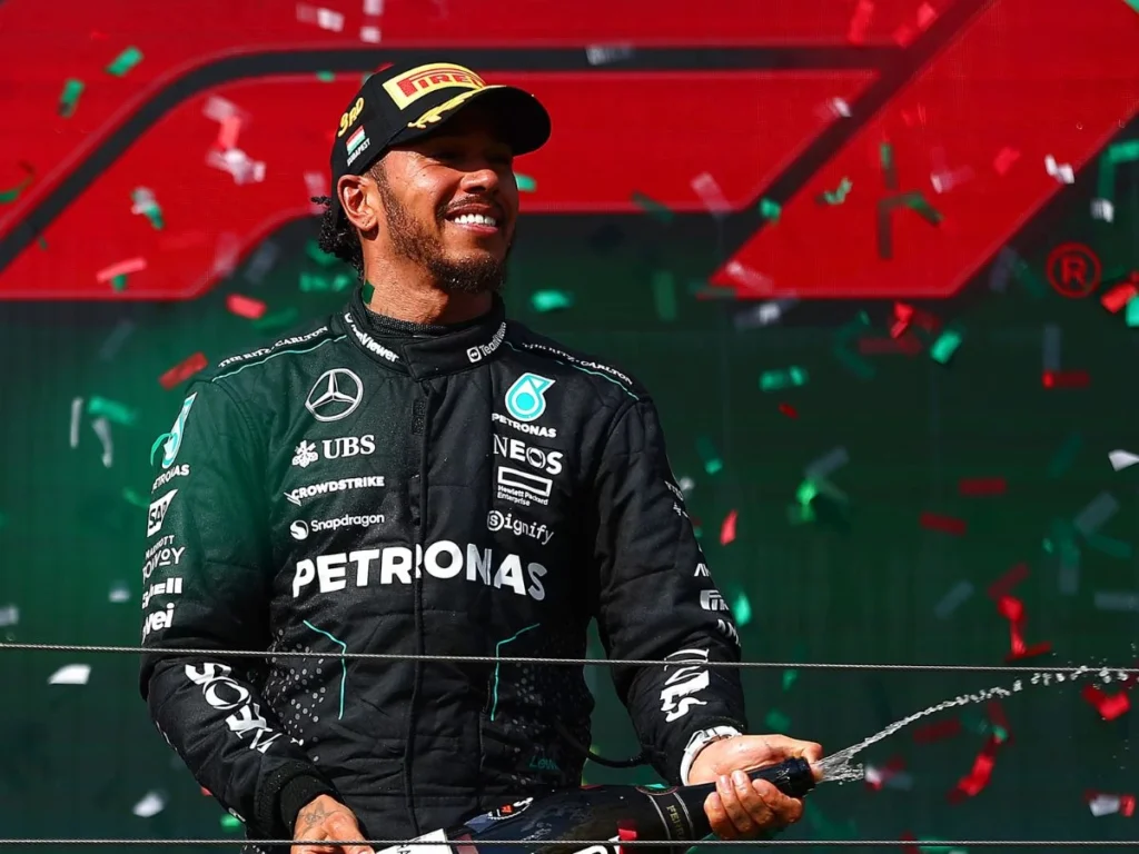Lewis Hamilton made it to the podium in Budapest after contact with Max Verstappen