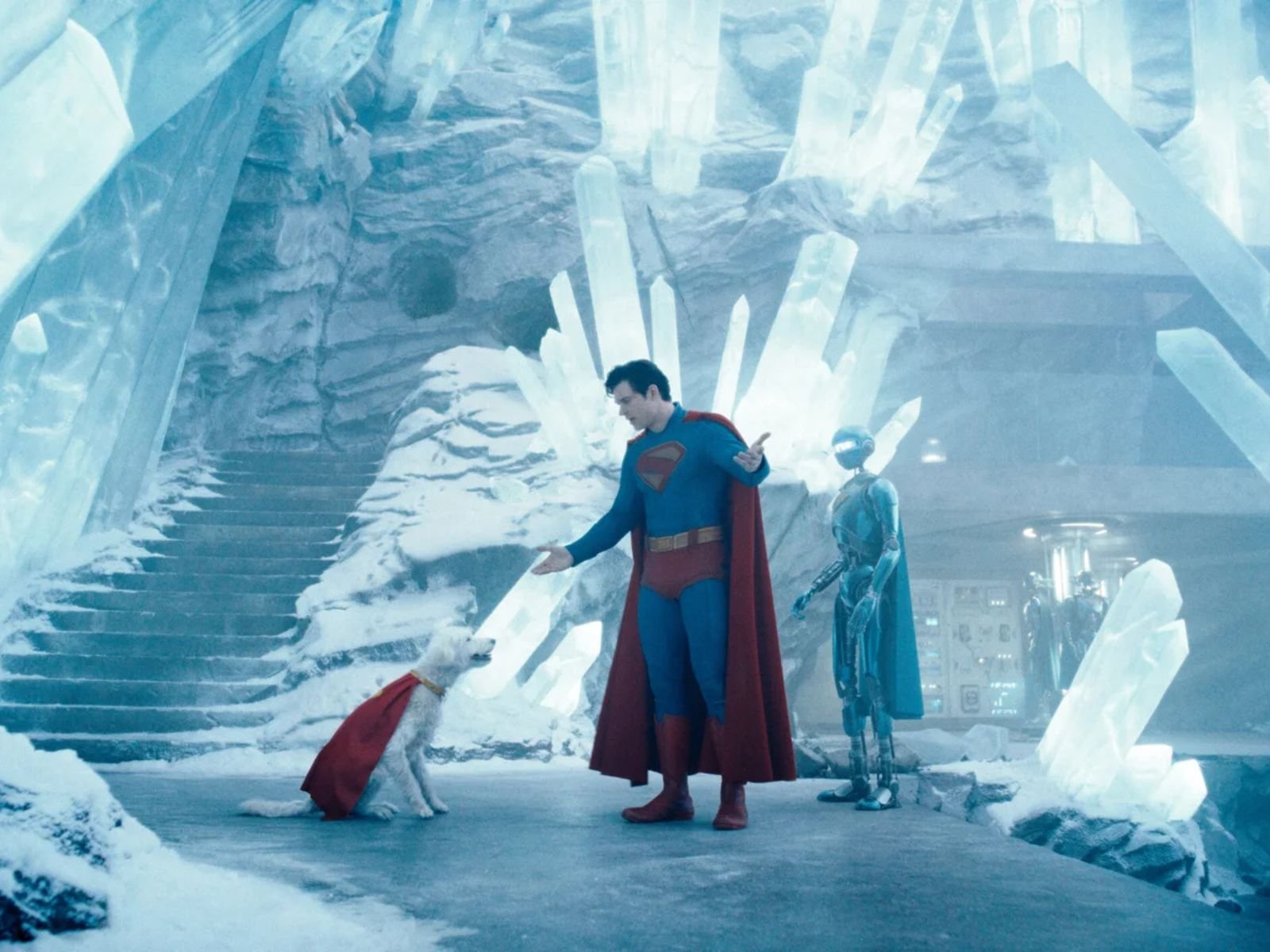 First sight of Krypto in films in Superman 2025