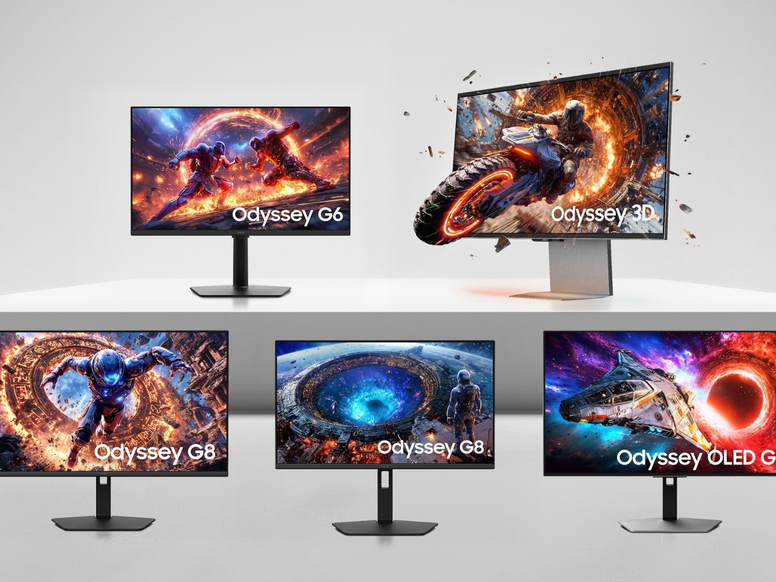 Samsung Odyssey Gaming Monitor Lineup