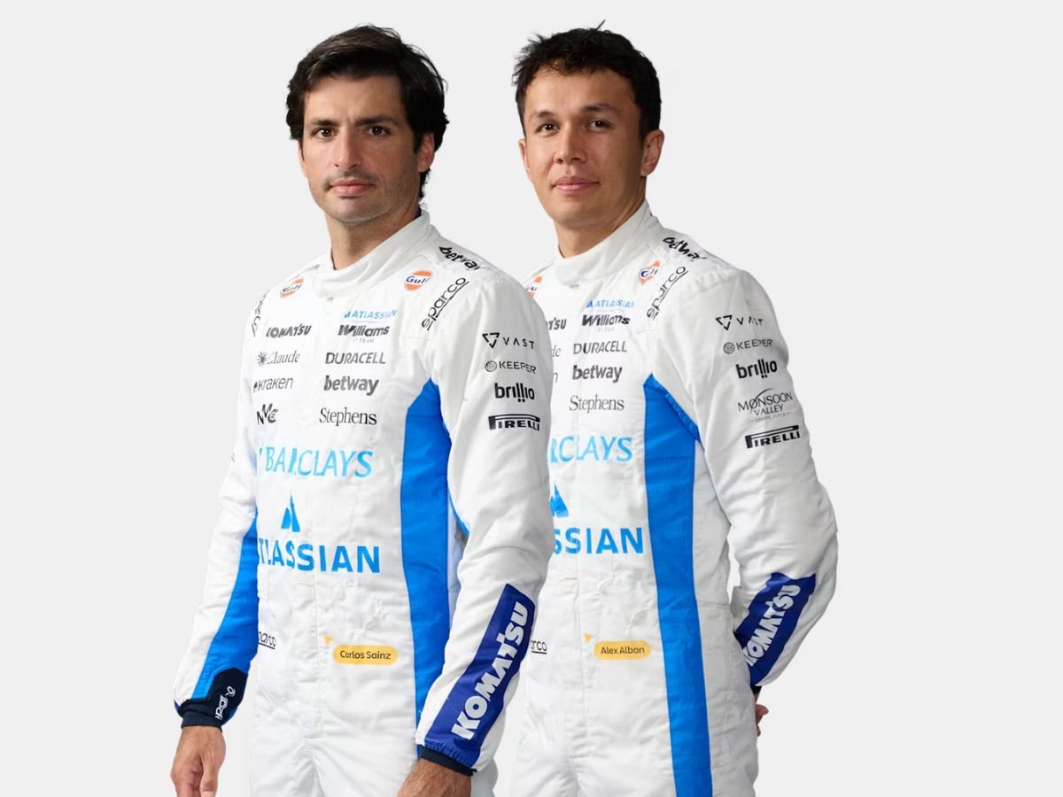 Atlassian Williams Racing, Carlos Sainz (Left), and Alexander Albon (Right)