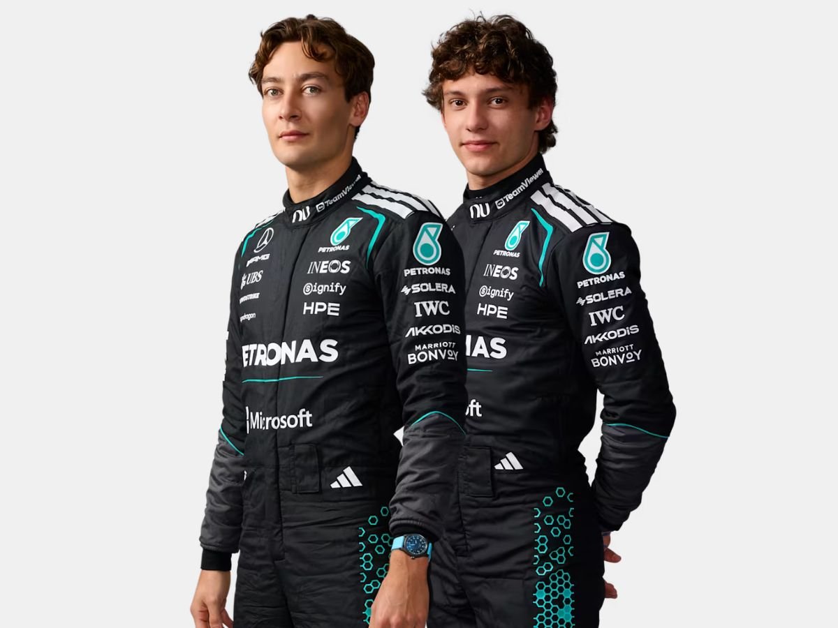 Mercedes-AMG PETRONAS, George Russell (Left), and Kimi Antonelli (Right)