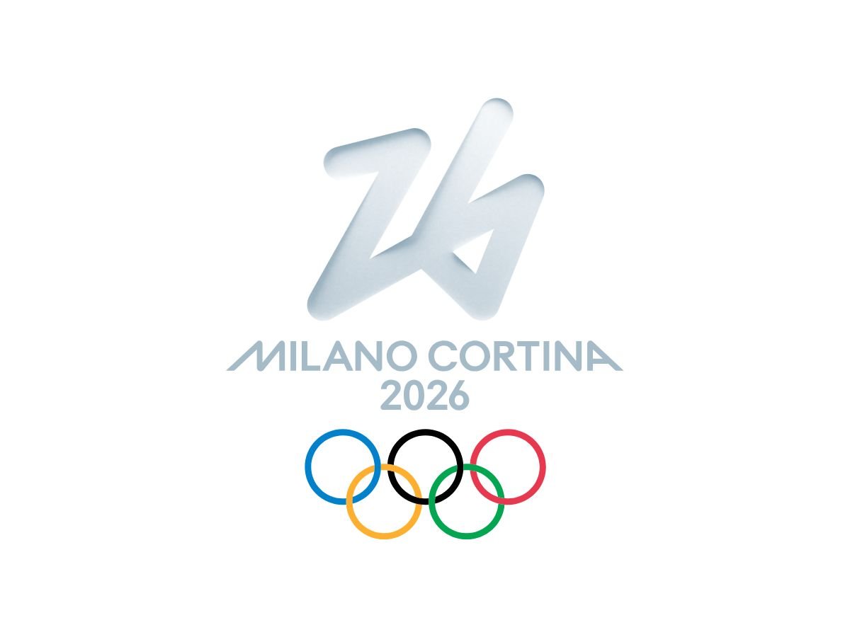 Official Milano Cortina 2026 Winter Olympics logo with the Olympic rings