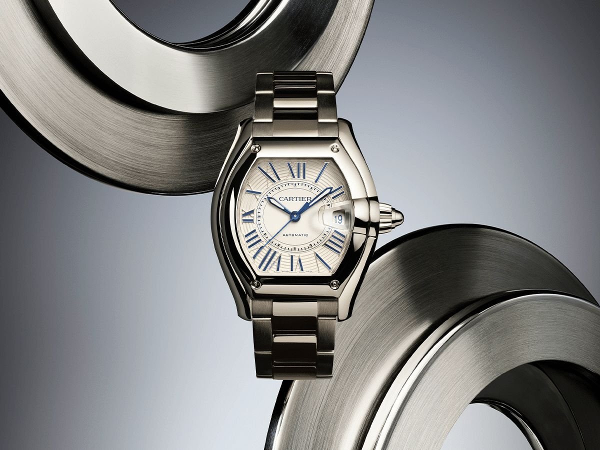 Cartier Roadster (White/Steel — Large) Ref. CRWSRD0020