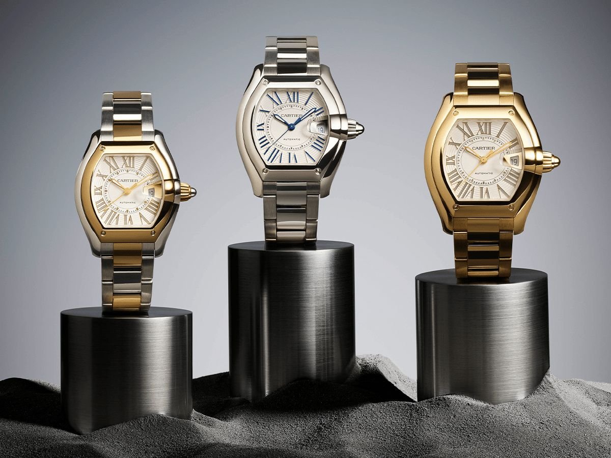 Cartier Roadster Ref. CRWSRD0020, CRWSRD0024, and CRWGRD0012