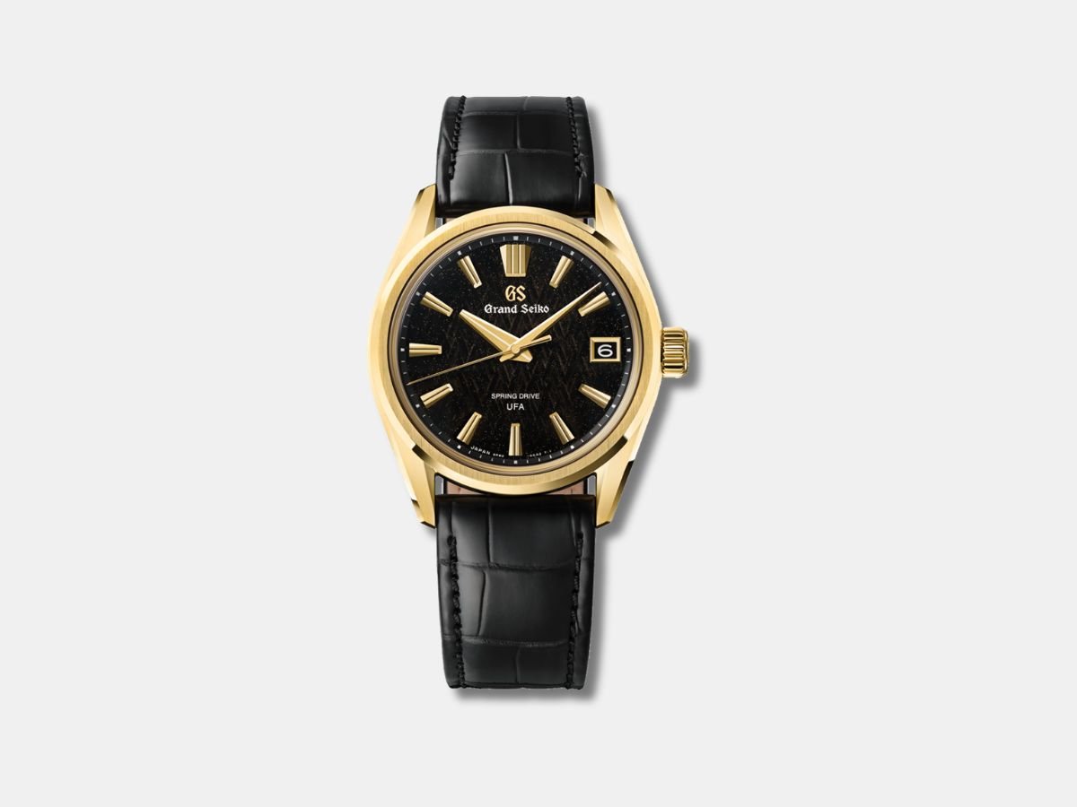 Grand Seiko 'Ice Forest at Dawn' 18K Gold Spring Drive U.F.A. Ref. SLGB006