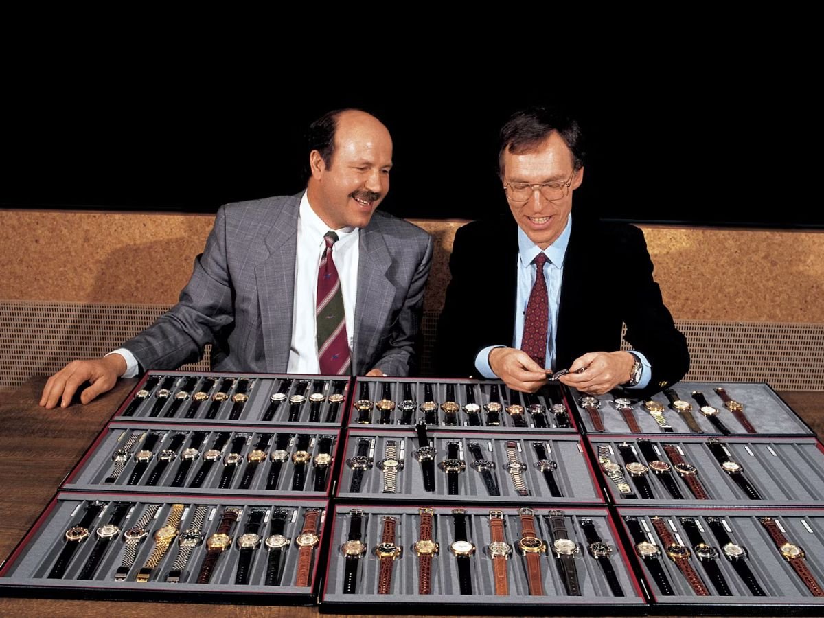 Dr. Rolf Portmann and Ulrich W. Herzog, key figures in Oris' history, staged a management buyout in 1982 to secure the brand's independence