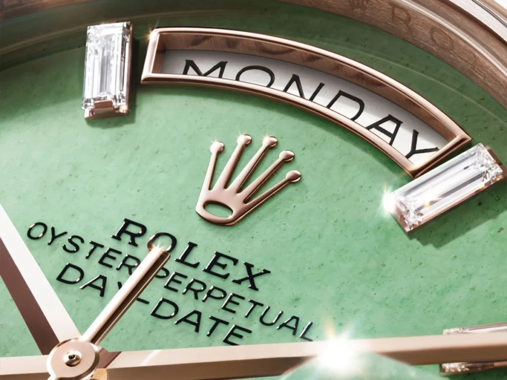 Close Up Look at Rolex Day-Date 40 Dial Ref. 228235JG-0003