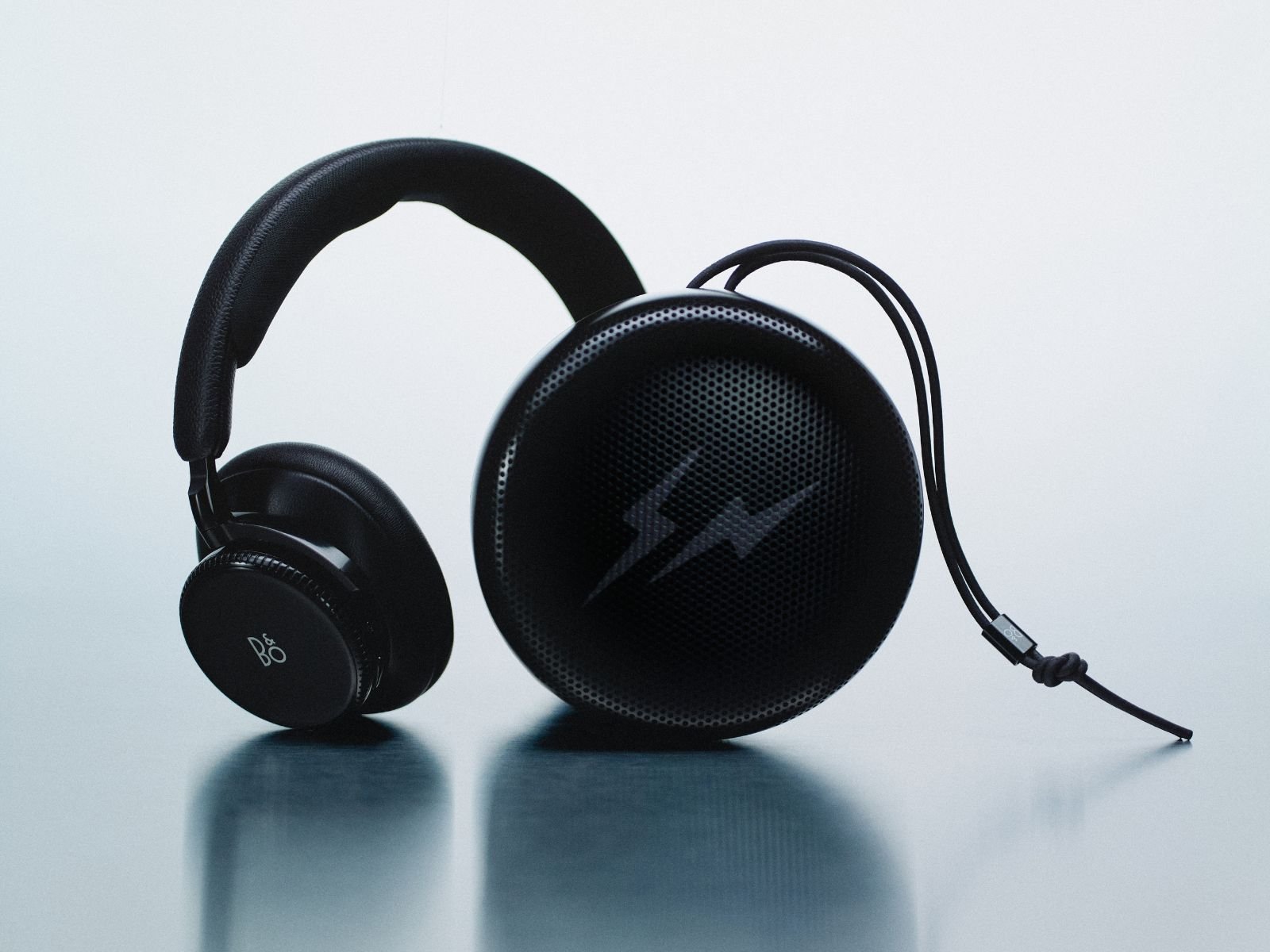 The Beoplay H100 Fragment Edition, and Beosound A1 3rd Gen Fragment Edition