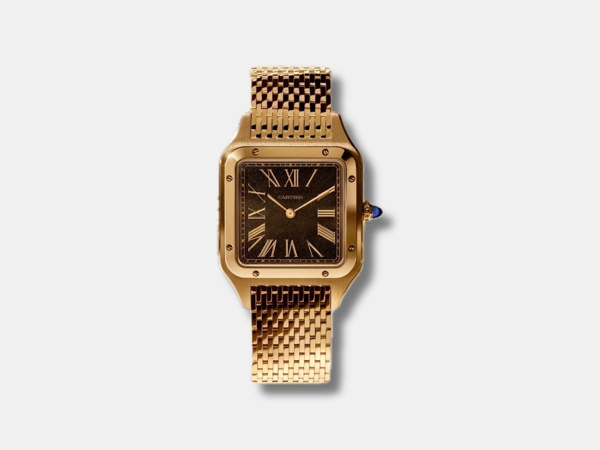 Cartier Santos-Dumont Ref. CRWGSA0123 (Obsidian/Yellow Gold)