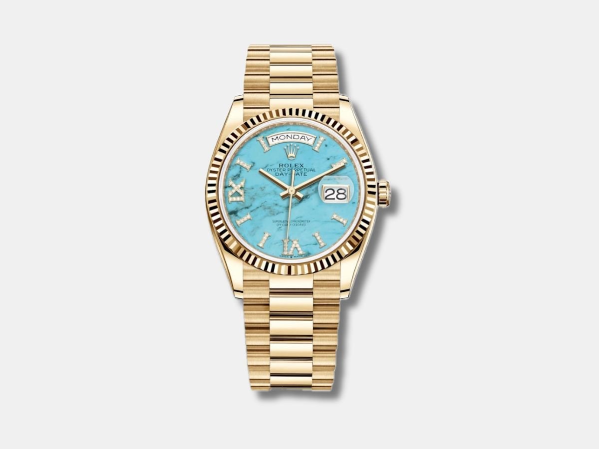 Rolex Day-Date 36 Turquoise Ref. 128238-0071 